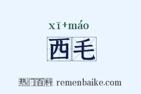 西毛是什么意思的图片